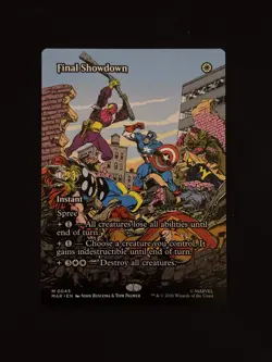 Final Showdown (Borderless) M Marvel Universe Eternal-Legal 45 NM - Image 1