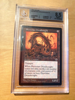 MTG Phyrexian Dreadnought Beckett Graded 8.5 NM-MT+ - Image 1