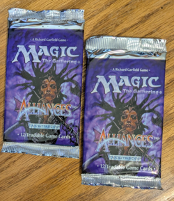 MTG - 2x Alliances Booster Pack - Magic the Gathering Factory Sealed 1996 - Image 1