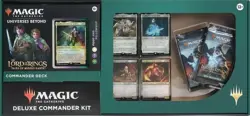 Magic The Gathering Lord of the Rings Commander Kit + 2 Set Boosters Rare Gift - Image 1