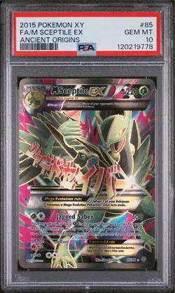 PSA 10 GEM MINT M Sceptile EX Full Art XY Ancient Origins 85/98 (LOW POP) - Image 1