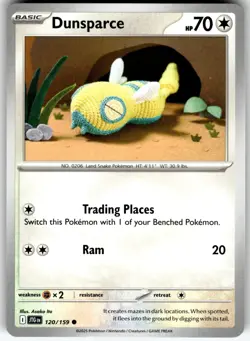 Dunsparce 120/159 Common Journey Together Pokemon Near Mint - Image 1