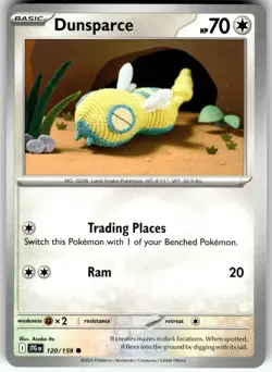 Dunsparce 120/159 Common Journey Together Pokemon Near Mint - Image 1