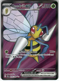 Beedrill ex 098/086 Ultra Rare Chaos Rising Pokemon Near Mint - Image 1