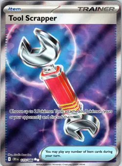 Tool Scrapper 115/086 Ultra Rare Chaos Rising Pokemon Holo Near Mint - Image 1