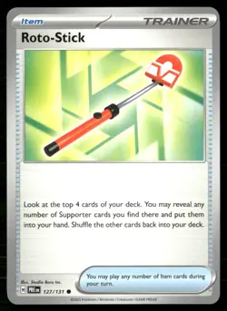 Roto-Stick 127/131 Common Prismatic Evolutions Pokemon Near Mint - Image 1