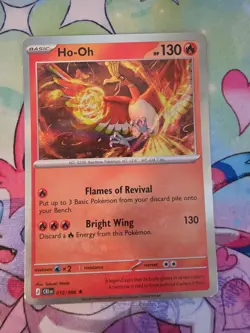 Ho-Oh 010/086 Rare ME04: Chaos Rising Pokemon Holo - Image 1