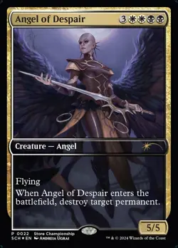 Angel of Despair 1x FOIL MtG FOIL Store Championship Promo SP/NM - Image 1