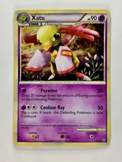 Xatu 2010 Pokemon Unleashed Holo Rare #11/95 * Light Play - Image 1