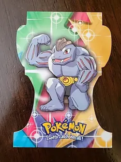 LP! 2000 Topps Pokemon Series 3 Die-Cut Machoke #67 EV011 of 12 - Image 1