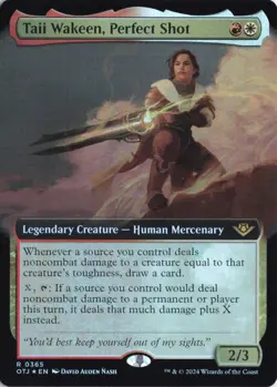 Taii Wakeen, Perfect Shot (Extended Art) Outlaws of Thunder Junction Foil #365 - Image 1