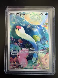 NM-Mint Wiglett - 206/198 - Illustration Rare Pokemon Scarlet & Violet - Base Se - Image 1