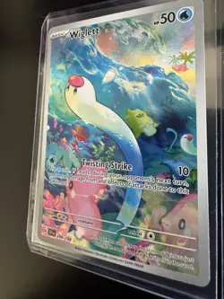 NM-Mint Wiglett - 206/198 - Illustration Rare Pokemon Scarlet & Violet - Base Se - Image 2