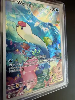 NM-Mint Wiglett - 206/198 - Illustration Rare Pokemon Scarlet & Violet - Base Se - Image 3