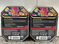 Pokemon TCG Mega Charizard X and Y ex Tin (Set of 2 Tins) Brand New Sealed - Image 2