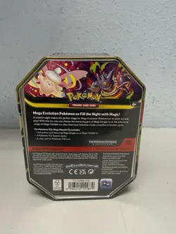 Pokemon TCG Mega Moonlit Gengar ex Tin Sealed New Gengar Tin Factory Sealed - Image 2