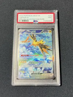 2023 POKEMON MEW EN-151 SPECIAL ILLUSTRATION RARE #202 ZAPDOS EX PSA 9 - Image 1