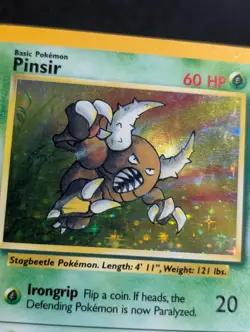 Pinsir 9/64 Jungle Pokemon LP Unlimited Holo NO SYMBOL ERROR - Image 3