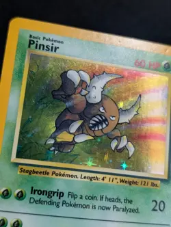Pinsir 9/64 Jungle Pokemon LP Unlimited Holo NO SYMBOL ERROR - Image 4
