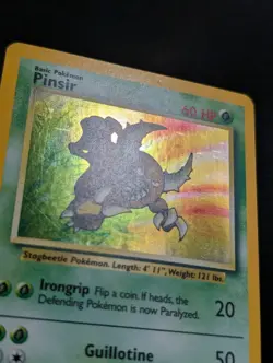 Pinsir 9/64 Jungle Pokemon LP Unlimited Holo NO SYMBOL ERROR - Image 5
