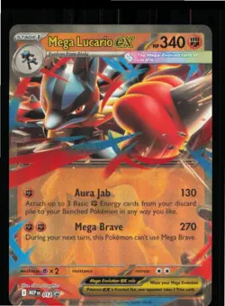 Mega Lucario ex 012 Holo Promo ME: Mega Evolution Promo Pokemon Near Mint - Image 1