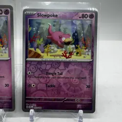 Slowpoke 057/142 Pokemon Scarlet & Violet Stellar Crown Lot of 2 - Image 3