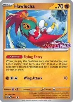 Lightly Played Hawlucha - SVP007 - SVP Black Star Promos (Prerelease) Pokemon SV - Image 1