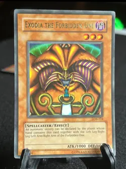 Yugioh Exodia the Forbidden One LOB-124 Unlimited Legend of Blue Eyes NM-LP - Image 1