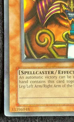 Yugioh Exodia the Forbidden One LOB-124 Unlimited Legend of Blue Eyes NM-LP - Image 5