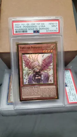 2021 YU-GI-OH! 1st Edition FAMILIAR- POSSESSED - LYNA PSA 9 ( ERROR ) - Image 1