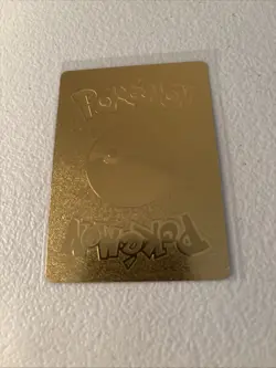 Pikachu Gold Foil Fan Art Textured Collector Pokemon Card HP90 - Image 2