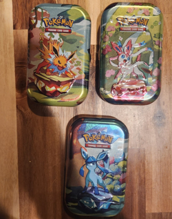 Pokemon TCG Scarlet & Violet Prismatic Evolutions Mini Tins (Lot of 3) - Sealed - Image 2