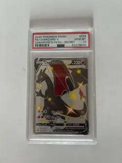 Charizard V secret champions path pokemon card PSA graded 10 - Image 1