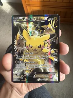 Pokemon TCG Pikachu XY124 Black Star Promo Holo MP (Read Description) - Image 2