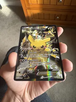 Pokemon TCG Pikachu XY124 Black Star Promo Holo MP (Read Description) - Image 3