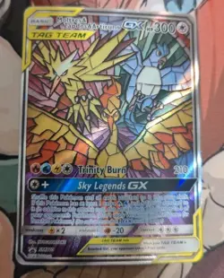 2019 Pokemon Moltres & Zapdos & Articuno GX SM210 Hidden Fates Alt Art Promo- LP - Image 1