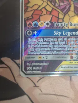 2019 Pokemon Moltres & Zapdos & Articuno GX SM210 Hidden Fates Alt Art Promo- LP - Image 5