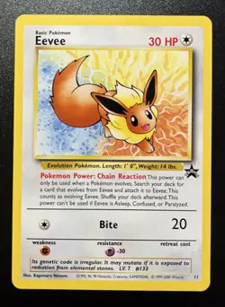 Eevee JR Stamp Rally Black Star Promo #11 Pokemon 2000 - Image 1
