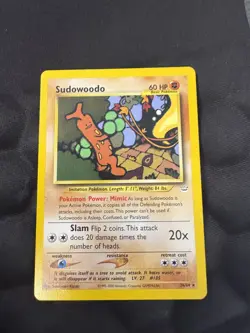 Pokemon TCG: Sudowoodo - 26/64 - Rare Unlimited Neo Revelation - Vintage LP - Image 3