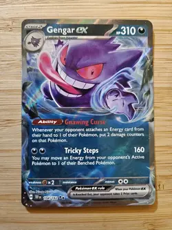 Gengar ex 104/162 Temporal Forces (TEF) NM RR Pokemon TCG PACK FRESH - Image 1