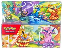 Pokemon TCG SV8.5 Prismatic Evolutions Mini Tin Display Factory Sealed - Image 1