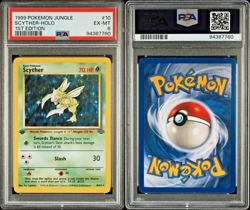 SCYTHER 1999 Pokemon Jungle 1st Edition Holo #10 PSA 6 - Image 1