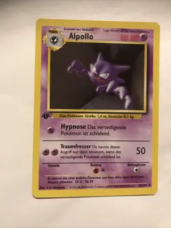 Pokemon TCG Haunter Alpollo Base Set 29/102 Regular Uncommon German 1st Edition - Image 1