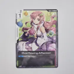 Overflowing Affection - Gundam Card Game #GD01-118 - NM / Mint Uncommon Single - Image 2