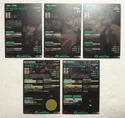 Lot of 5 Japanese Mobile Suit Gundam Arsenal Base Master Rare Card set - Image 2