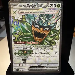 Pokemon Teal Mask Ogerpon ex SV: Scarlet & Violet Promo Cards 166 Near Mint NM - Image 1