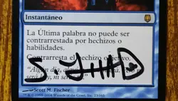 MTG SPANISH Last Word-Artist Signed - Darksteel Magic the Gathering Card #23 - Image 2