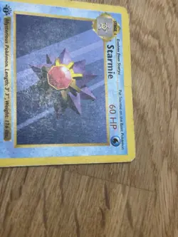 1st Edition Shadowless Starmie 64/102 Base Set Rare Vintage Pokemon Card - HP - Image 3