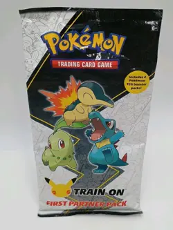 Pokemon TCG First Partner Pack JOHTO 25th Anniversary Train On 3 Oversize Cards 820650809675 - Image 1