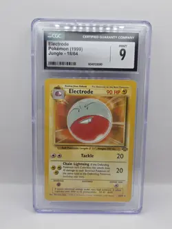 Pokemon Card 1999 Jungle Set (Electrode) 18/64- CGC Graded Mint 9 Non-Holo Card - Image 1